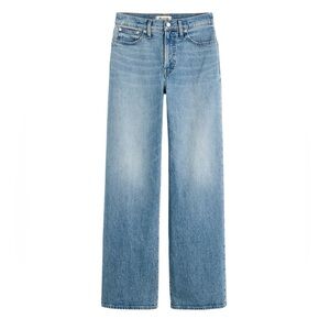 Madewell Light Wash Blue Wide Leg Jeans